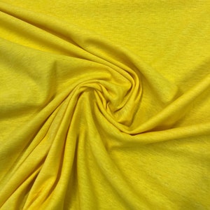 Yellow Cotton Jersey Fabric