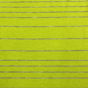 Lime and Gray Stripes on Bamboo/Spandex Jersey
