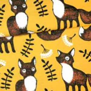 Nuuttii on Ochre Organic Cotton/Spandex Jersey Fabric