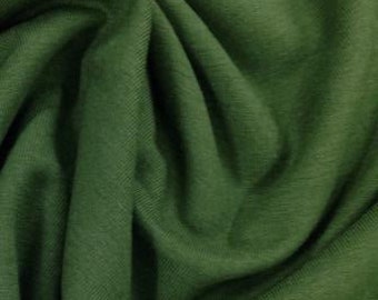 Moss Bamboo Stretch French Terry Fabric