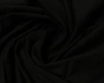 Black Tencel/Organic Cotton/Spandex Jersey - 200 GSM