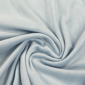 Sky Blue Cotton Velour Fabric