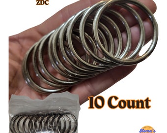 Chroommetalen knutselringen: 1,5 inch, 10 stuks