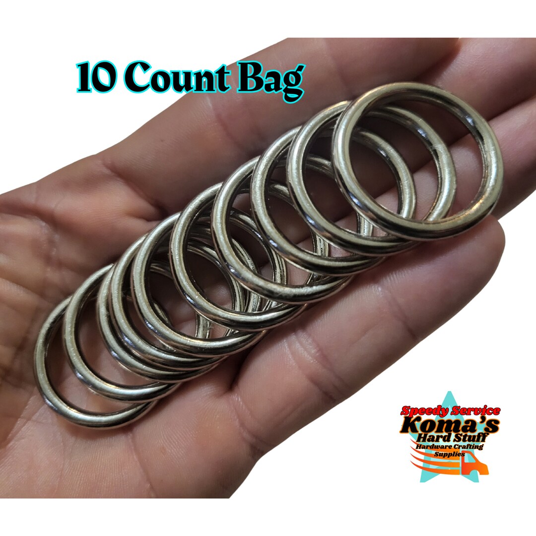 Chrome Metal Crafting Rings: Zinc Die Cast Hardware (10 Count) - Etsy