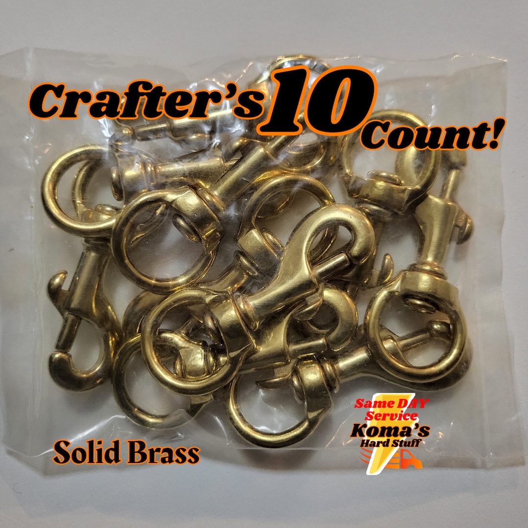 Gancio A Scatto Girevole In Ottone Massiccio Con Cinghia - Foto 7