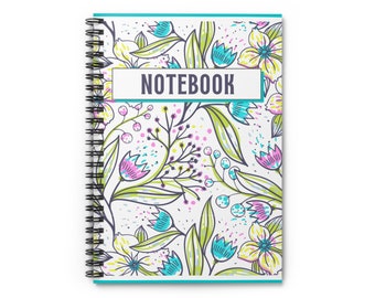 Coloured Flower - Bestselling Spiral Notebook - Ruled Line