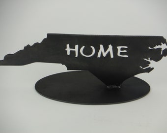North Carolina Home Sign, 6th anniversary gift, 11th anniversary gift, iron gift for her, iron gift for him, steel gift for her, NC1