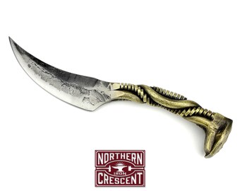 Unique knives for men, Cool knives to collect, Knive Collector Gift, Knife for collectors, Railroad Spike Knife K18