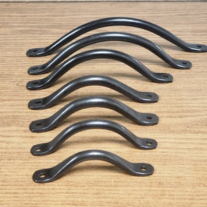 Farmhouse Cabinet Pulls, wrought iron pulls, Black Iron Pulls, Farmhouse Decor, Farmhouse Kitchen Pulls, Farmhouse Knobs and Pulls, 0601 image 6