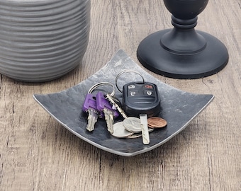 Hand-Forged Steel Catch-All Dish: Rustic Anniversary Gift