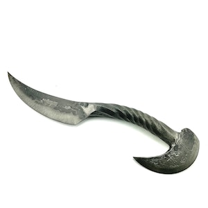 Regalo único para hombres, cuchillo de doble hoja, cuchillos únicos para coleccionistas, regalo genial para hombres, regalo de coleccionista de cuchillos, cuchillo Railroad Spike, K5 imagen 10