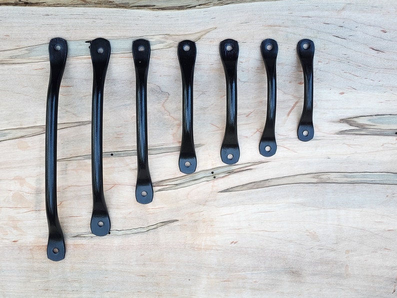Wrought Iron Cabinet Pulls, authentic farmhouse cabinet pulls, farmhouse kitchen decor, iron knobs and pulls, hand forged cabinet pull, 0602 image 9