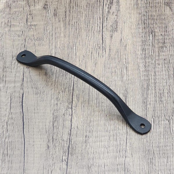 Wrought Iron Cabinet Pulls & Knobs - Farmhouse Kitchen Hardware - Handmade Cabinet Hardware - Rustic Black Cabinet Pulls