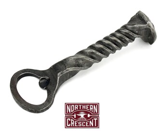 11th Anniversary gift for him, steel anniversary gift for him, steel gift for husband, Railroad Spike Bottle Opener B18