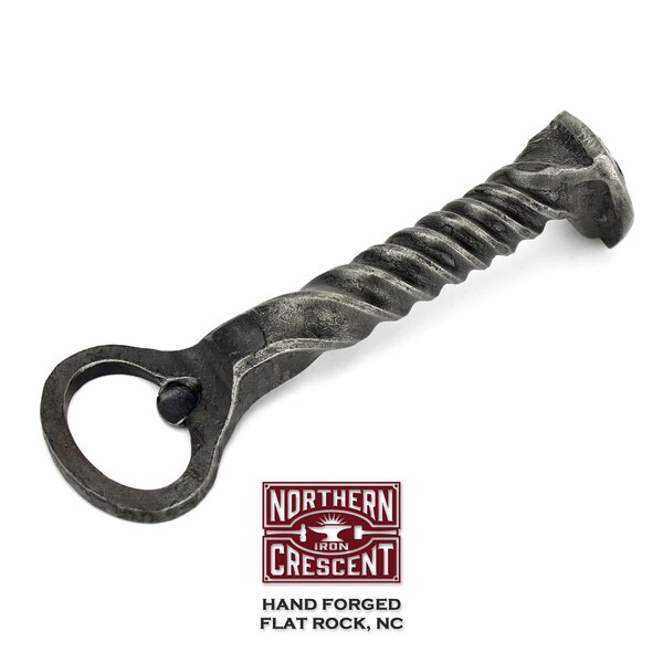 11th Anniversary gift for him, steel anniversary gift for him, steel gift for husband, Railroad Spike Bottle Opener B18