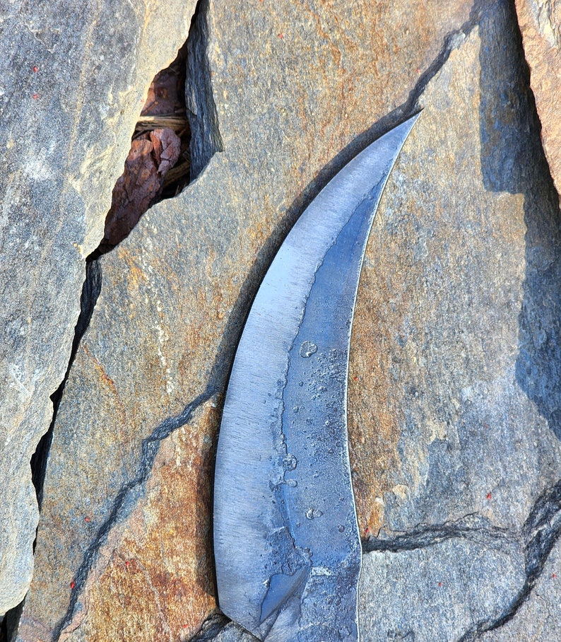 Unique gift for men, double bladed knife, Unique Knives for Collectors, cool gift for men, Knife collector gift, Railroad Spike Knife, K5 image 6