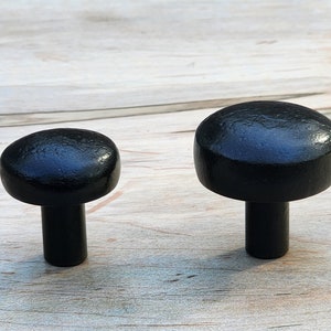 Rounded Iron Knob, Authentic Farmhouse Cabinet Pulls, farmhouse style pulls, Farmhouse kitchen decor, wrought iron cabinet pulls, 0403 image 2