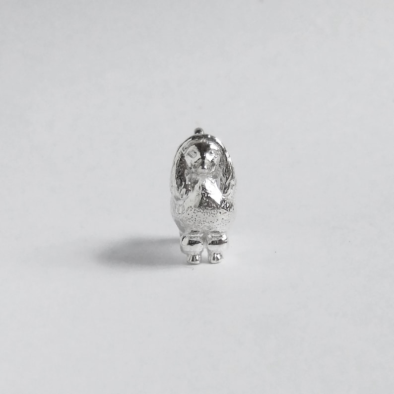 Poodle Dog Charm Sterling Silver Solid .925 Pendant