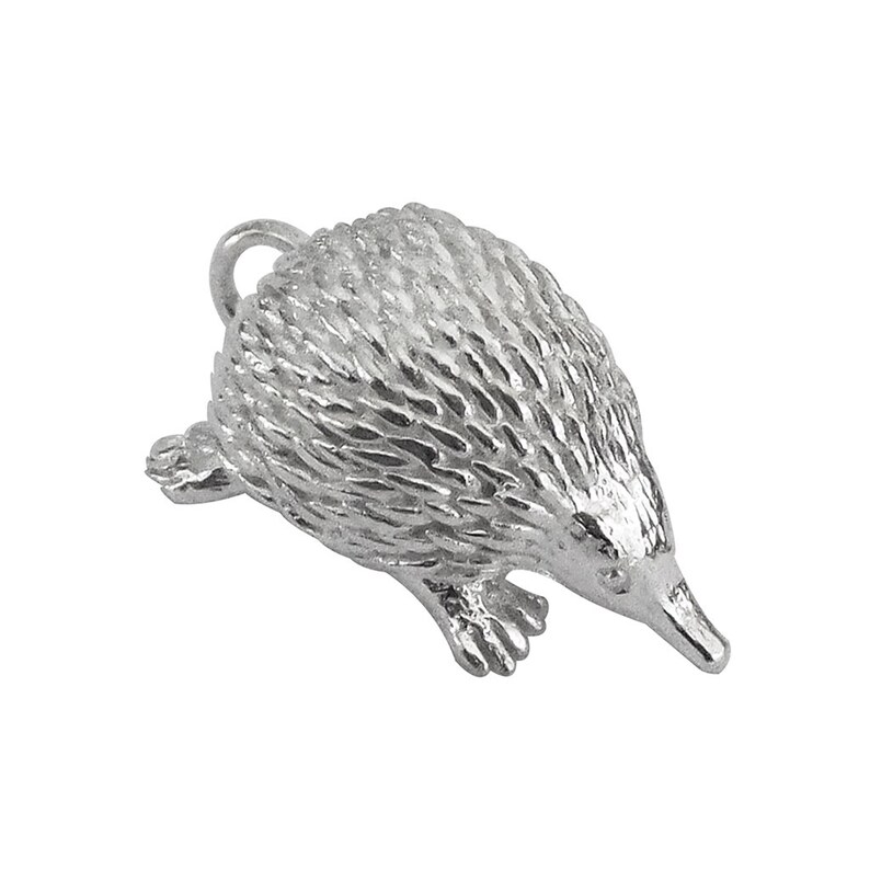 Echidna Charm .925 Sterling Silver Australian Animal Wildlife