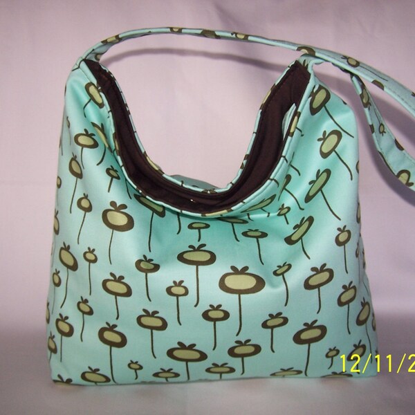 Amy Butler-Fresh Start On Seafoam Slouch Bag 