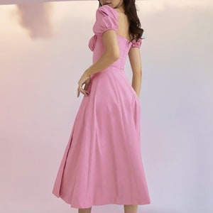 Long Split Dress for Women Streetwear Puff Gown Sundress Clothes zdjęcie 2