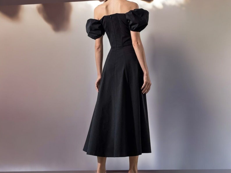 Long Split Dress for Women Streetwear Puff Gown Sundress Clothes zdjęcie 7