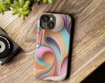 Pastel Dreams: Funda con Diseño Abstracto para Proteger tu Teléfono con Estilo