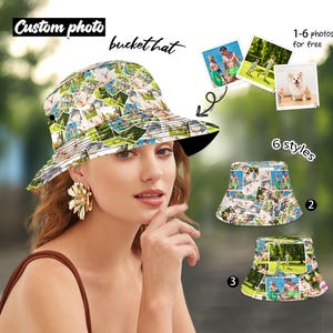 Bob photo personnalisé : chapeau d&#39;été personnalisé