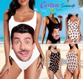 Custom Bride Face Swimsuit: Personalized Photo One Piece Swimsuits, Bachelorette Gift
