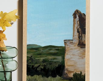 South of France Postcard, Chateau, Lacoste, Fine Art Print, Wall Decor