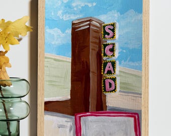 SCAD postcard, Savannah College of Art and Design, Trustees Theater, Fine Art Print