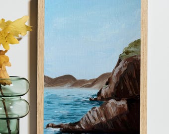 Italian Coast Postcard, Mediterranean Coast, Wall Decor, Fine Art Print