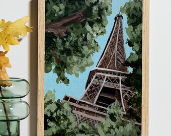 Paris Postcard, Eiffel Tower, France, Fine Art Print, Wall Decor