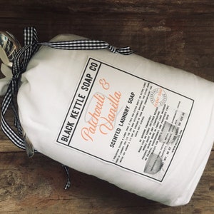 PATCHOULI & VANILLA Laundry Soap 5# Cloth Bag