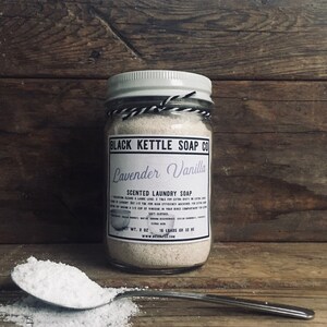 LAVENDER & VANILLA Mason Jar Laundry Soap