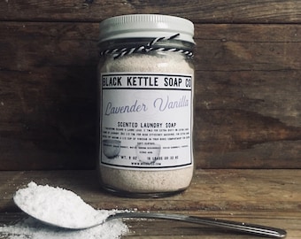 LAVENDEL &VANILLE Mason Jar Waszeep