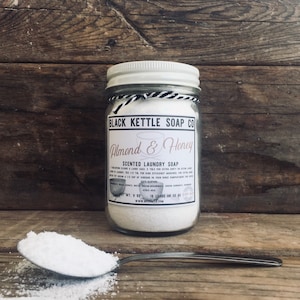 ALMOND + HONEY Laundry Soap Mason Jar