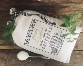 LEMON VERBENA Laundry Soap 5# Cloth Bag