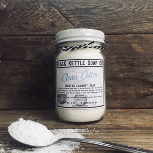 CLEAN COTTON Mason Jar Laundry Soap