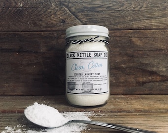 CLEAN COTTON Mason Jar Laundry Soap