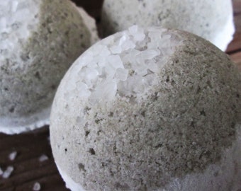 BLACK MUD Bath Bomb with Dead Sea Mud