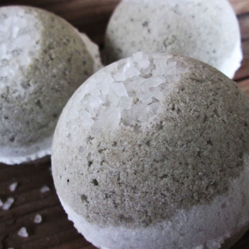 BLACK MUD Bath Bomb With Dead Sea Mud Etsy