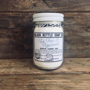 TEA TREE & PEPPERMINT Mason Jar Laundry Soap