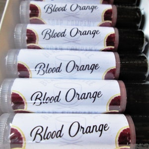 Lip Balm BLOOD ORANGE essential oil Lip Butter ... Black Kettle