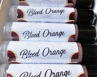 Lip Balm BLOOD ORANGE essential oil Lip Butter ... Black Kettle