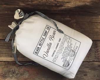 Laundry Soap VANILLA BEAN - 5 pound Cloth Bag