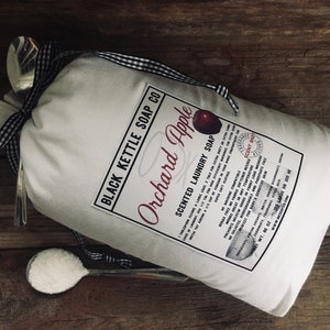 Laundry Soap ORCHARD APPLE - 5 pound Cloth Bag Detergent