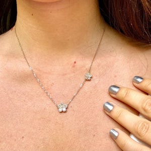 Hawaiian Plumeria Flower Necklace With Shell Charm 925 Sterling Silver 14k Gold Plated Birthday Gift for Her Tarnish Free Gift for Mom