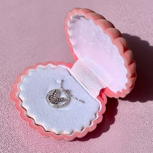 Adorable Butterfly Necklace 925 Sterling Silver CZ Stone Tarnish Free with chain Gift for Her Dainty Necklace for Mom Madalion Pendant
