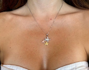 Turtle Family Necklace - Hawaii Honu Pendant - Gift for Mom - Push Present - Gift for Grandma